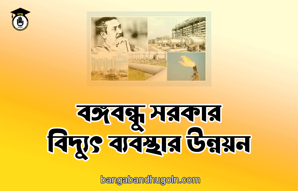 বঙ্গবন্ধু সরকার - বিদ্যুৎ ব্যবস্থার উন্নয়ন
